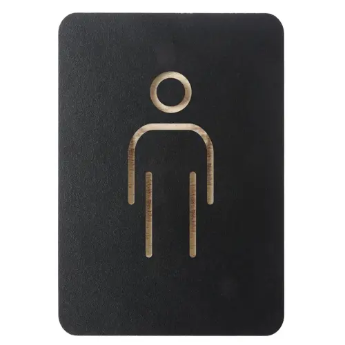 Pictogramme 'WC hommes & femmes', noir - Europel photo du produit