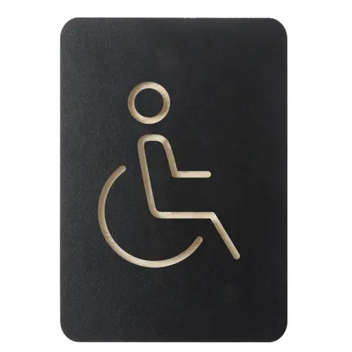 Pictogramme 'WC hommes & femmes', noir - Europel photo du produit