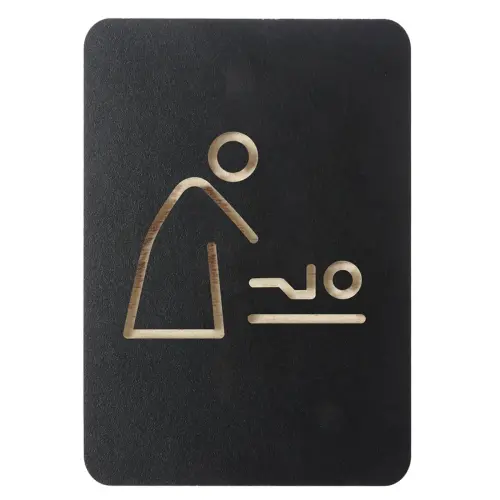Pictogramme 'WC hommes & femmes', noir - Europel photo du produit