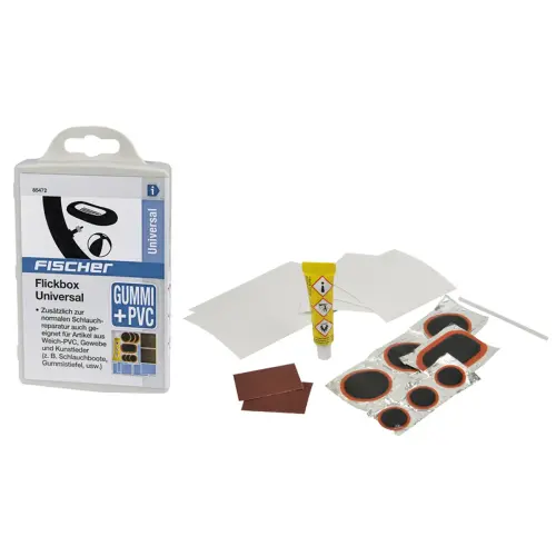 Kit de r&eacute;paration universel pour v&eacute;lo, 16 pi&egrave;ces - Fischer photo du produit