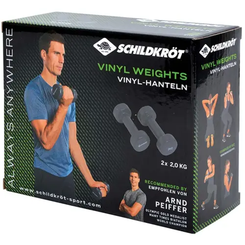 Haltères vinyle, set de 0,5 kg, vert - Schildkröt photo du produit