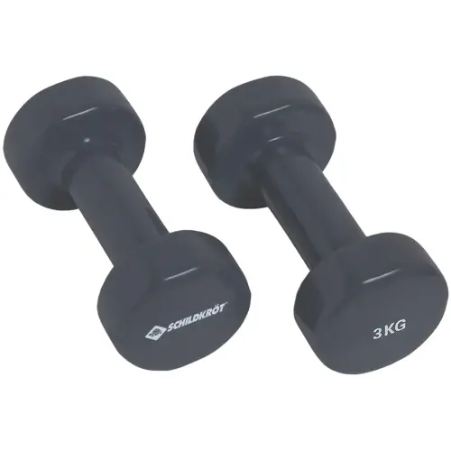 Haltères vinyle, set de 2,0 kg, anthracite - Schildkröt photo du produit