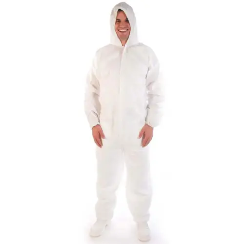 Combinaison PP avec capuche - XXL - Blanc - Hygostar photo du produit