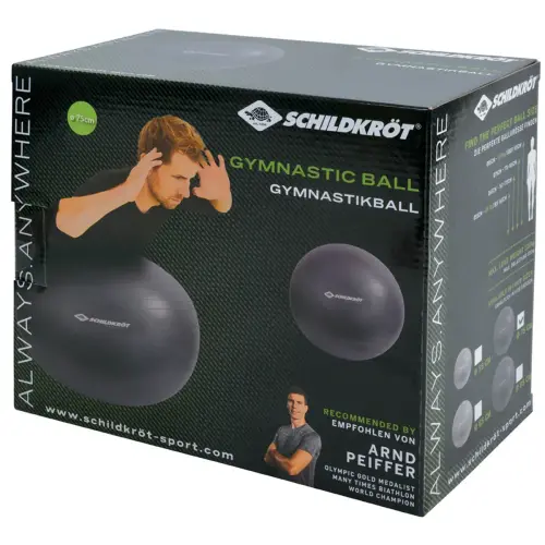 Ballon de gymnastique, diamètre:750 mm,anthracite - Schildkröt photo du produit