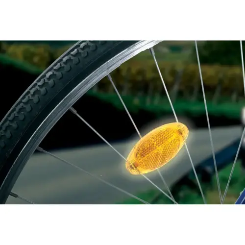 Kit de réflecteurs pour rayons de vélo - Orange - Fischer photo du produit