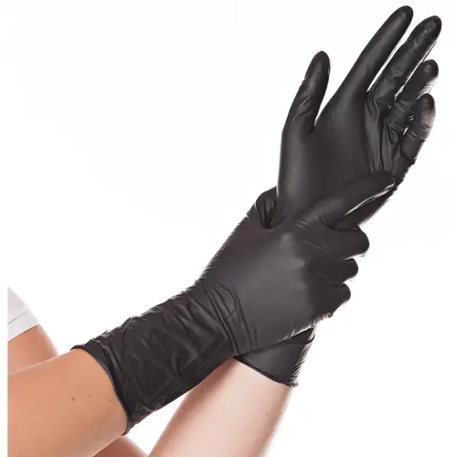 Gants nitrile SAFE LONG, XL, sans poudre, bleu - Hygostar photo du produit