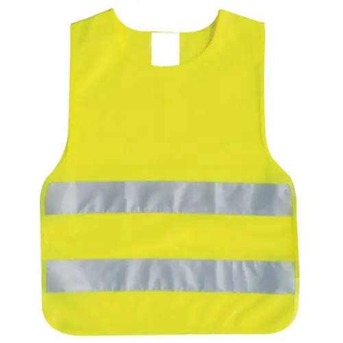 Gilet de sécurité pour enfants, DIN EN 17353, jaune - Iwh photo du produit