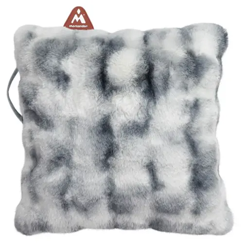 Coussin chauffant avec Heat Pad, peluche, gris - Montandor photo du produit