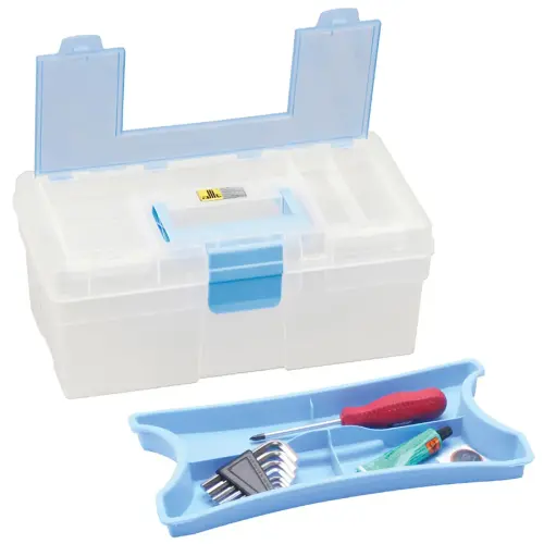 Boîte de rangement McPlus Clear 12.5, PP, bleu - Allit photo du produit