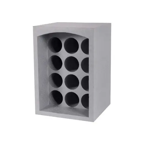 Porte-bouteilles, pour 6 bouteilles, polystyrène, gris - Eda Fontaine photo du produit