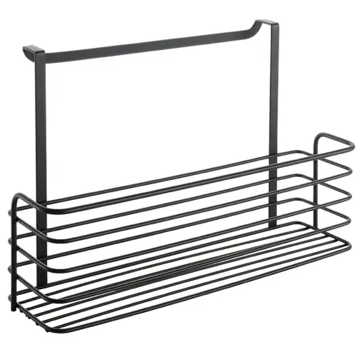 Rangement suspendu Galileo LAVA, haut, noir mat - Metaltex photo du produit