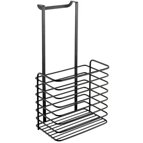 Rangement suspendu Galileo LAVA, haut, noir mat - Metaltex photo du produit