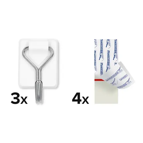 Crochet Powerstrips WIRED HOOK SMALL, blanc - Tesa photo du produit