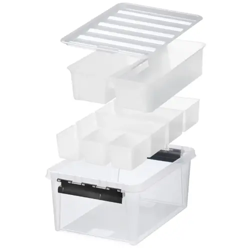 Bo&icirc;te de rangement CLASSIC 14 L - avec inserts - Smartstore photo du produit