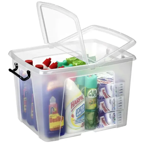 Boîte de rangement strata, 24 litres, transparent - Cep photo du produit