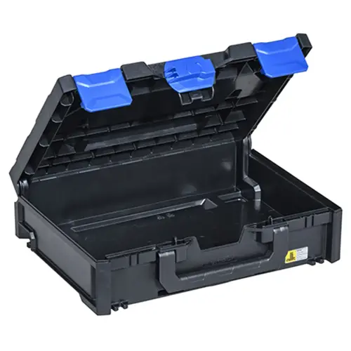 Boîte de rangement EuroPlus MetaBox 145, noir/bleu - Allit photo du produit