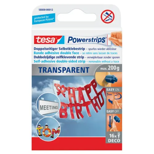 Solution de fixation, maxi 0,2 kg, transparent - Tesa photo du produit