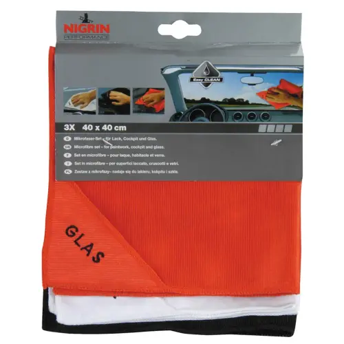 Kit de chiffons microfibres - Nigrin photo du produit