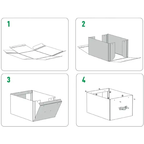 Boîte de rangement Puro, carton, 7 L, set de 2, noir - Leitz photo du produit