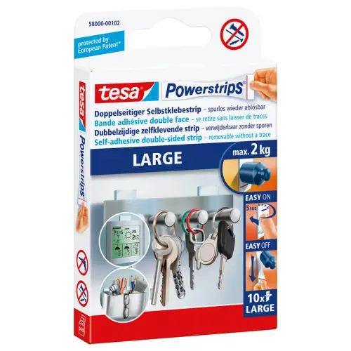 Solution de fixation, fixation: max. 1 kg - Transparent - Tesa photo du produit
