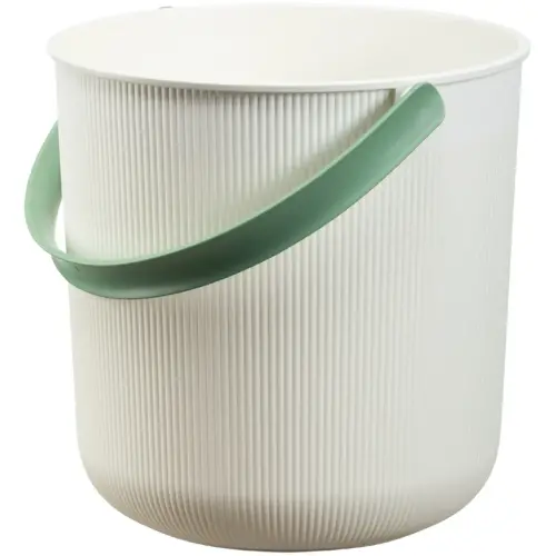 Seau de rangement AKITA, 10 litres, bleu / beige clair - Nhg photo du produit