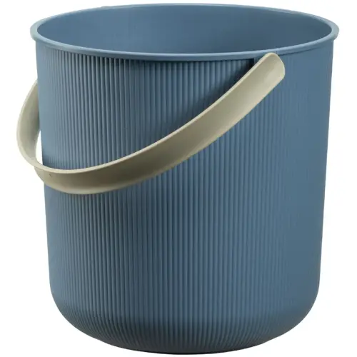 Seau de rangement AKITA, 10 litres, bleu / beige clair - Nhg photo du produit