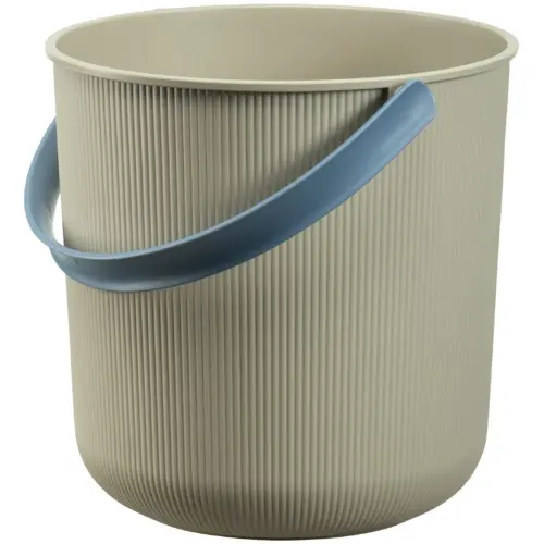 Seau de rangement AKITA, 10 litres, bleu / beige clair - Nhg photo du produit