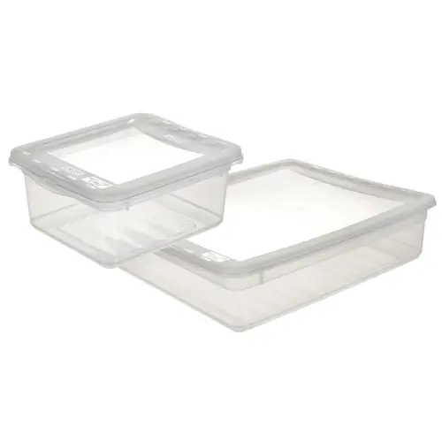 Bo&icirc;te de rangement 'bea', 52 L, PP, transparent - Keeeper photo du produit