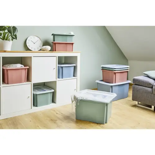 Boîte de rangement Emil - 30 L - Vert - Keeeper photo du produit