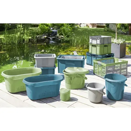 Boîte de rangement Emil eco 15 L - Vert - Keeeper photo du produit