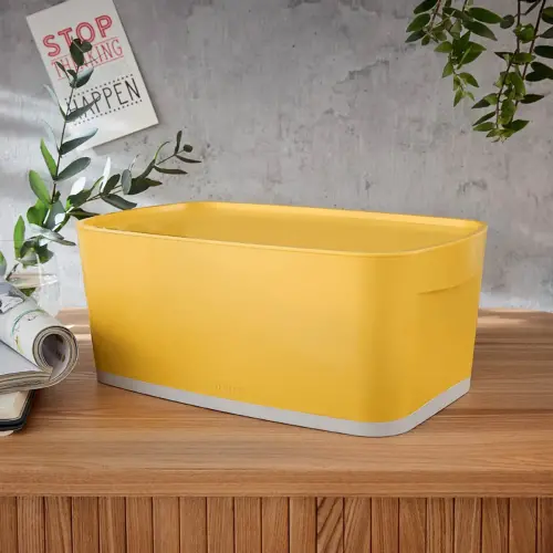 Bo&icirc;te de rangement My Box Cosy, 5 litres, jaune - Leitz photo du produit