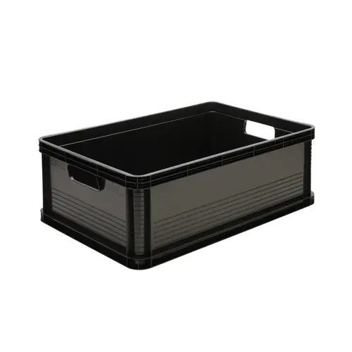 Caisse de rangement Robert - 45 L - Graphite - Keeeper photo du produit