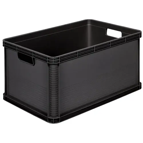 Caisse de rangement Robert - 45 L - Graphite - Keeeper photo du produit