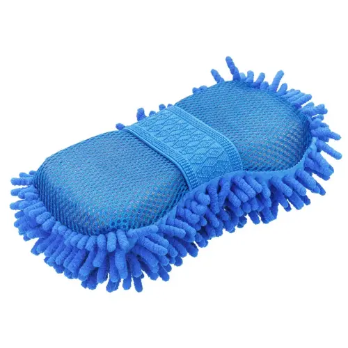 Eponge microfibre, 250 x 120 x 60 mm, bleu - Iwh photo du produit