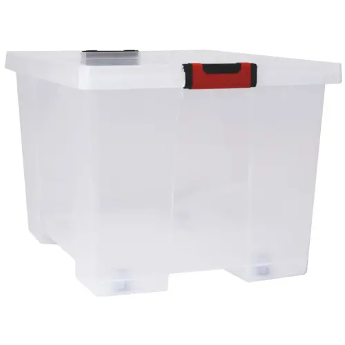 Boîte de rangement CLiPSTOCK, 75 litres, avec roulettes - Eda Fontaine photo du produit