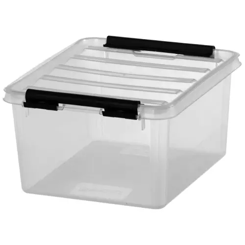 Bo&icirc;te de rangement CLASSIC 2 L - clips noirs - Smartstore photo du produit
