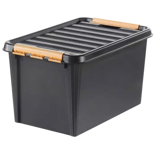 Boîte de rangement PRO - 49 L - Noir - Smartstore photo du produit