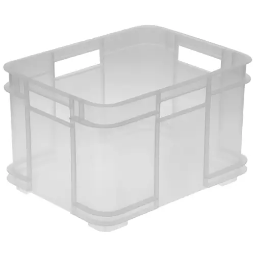 Caisse de rangement Euro-Box L Bruno - Gris - Keeeper photo du produit