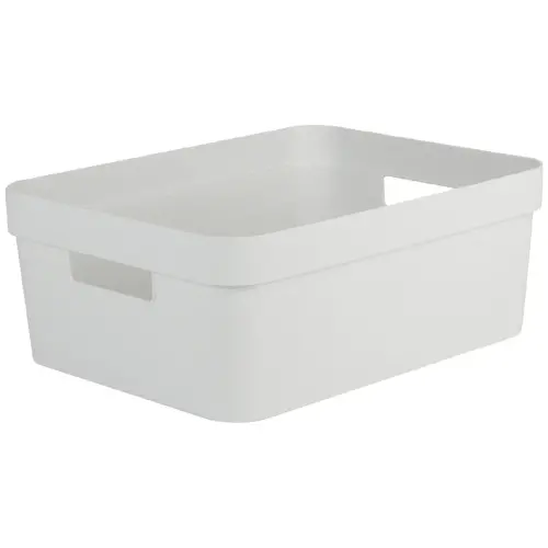 Boîte de rangement STONE, 30 litres, PP, vert laurier - Eda Fontaine photo du produit