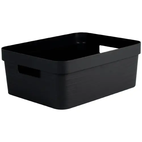 Boîte de rangement STONE, 30 litres, PP, vert laurier - Eda Fontaine photo du produit