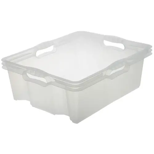 Boîte de rangement Franz - 16 L - Gris - Keeeper photo du produit