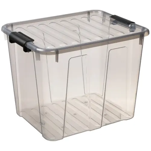 Boîte de rangement HOME BOX, 40 L, transparent - Plast Team photo du produit