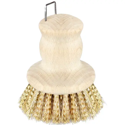 Brosse pour casseroles, bois naturel, rond - Peggy Perfect photo du produit