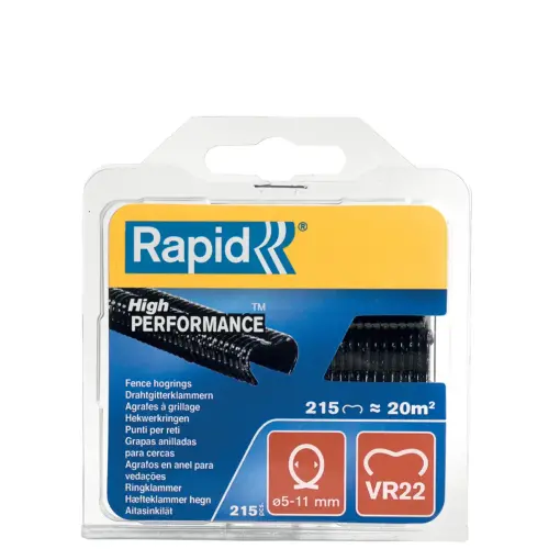 Agrafes à grillage VR22, galvanisées, blister - Rapid Tools photo du produit