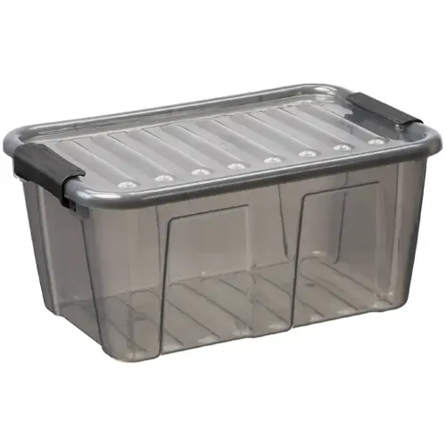 Bo&icirc;te de rangement HOME BOX, 8 L, transparent - Plast Team photo du produit