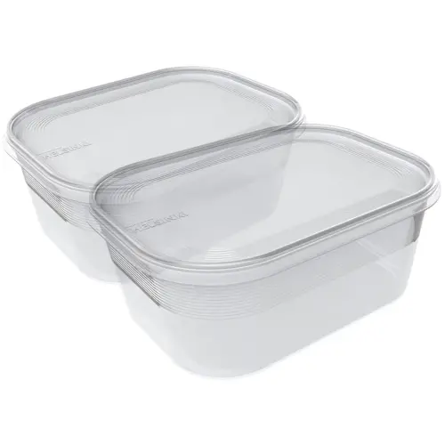 Set de 2 bo&icirc;tes de cong&eacute;lation Helsinki, 0,7 L - Plast Team photo du produit