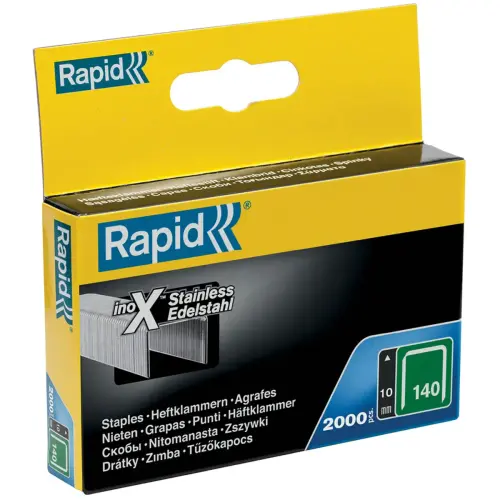 Agrafes fil plat n140, 10 mm, petit paquet - Rapid Tools photo du produit