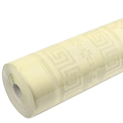 Nappe en papier damassé, (l)1,18 x (L)6 m, rouge - Pronappe photo du produit