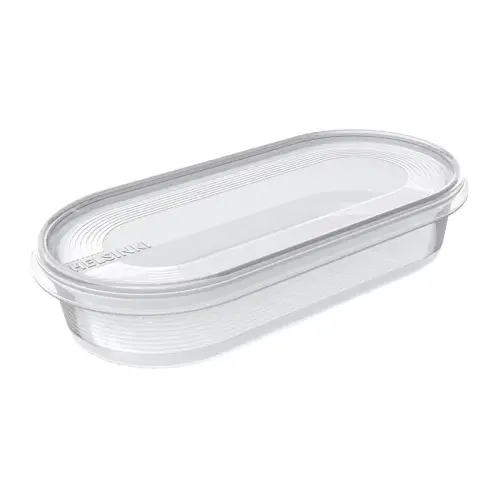 Boîte de congélation Helsinki, 0,8 litre, ovale - Plast Team photo du produit