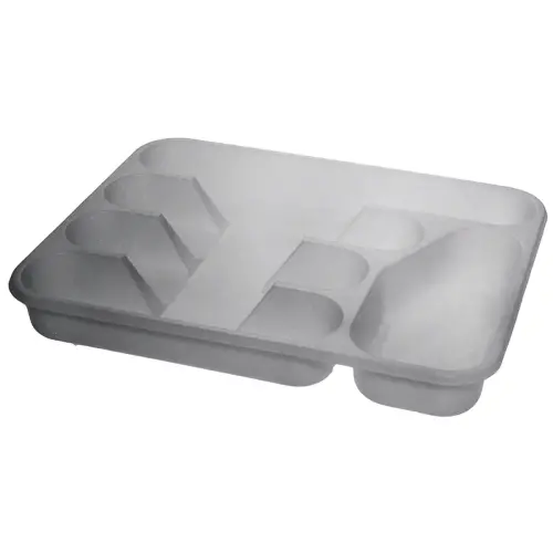 Range-couverts, 5 compartiments, argent - Plast Team photo du produit